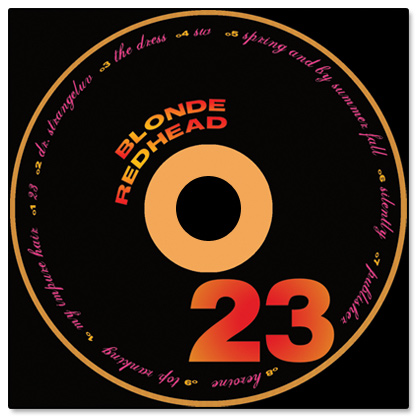 Blonde Redhead 23 CD Disc Design